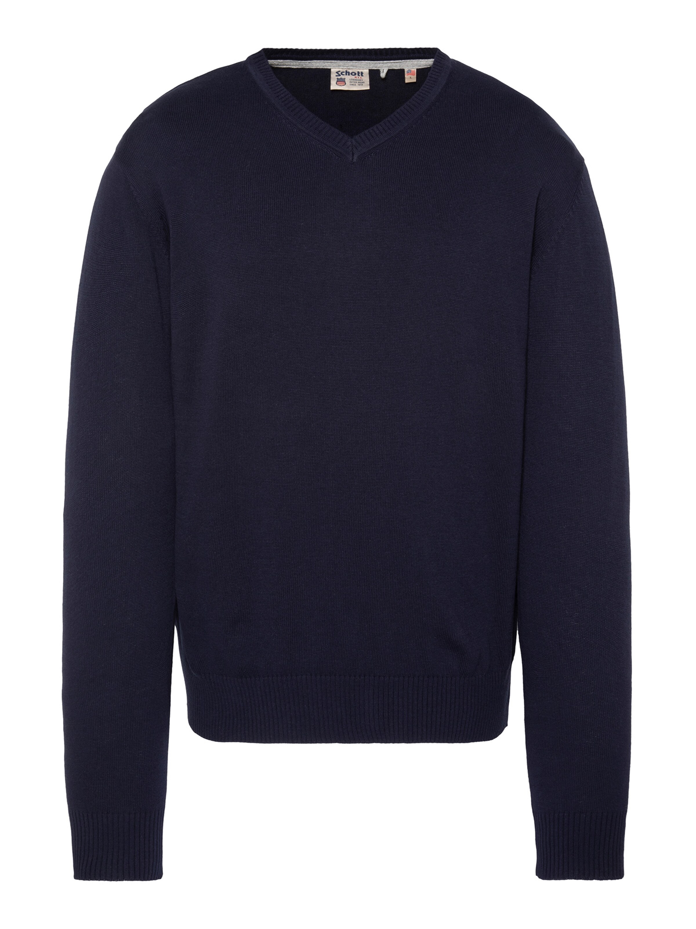 Pull-over Schott NYC en bleu : devant