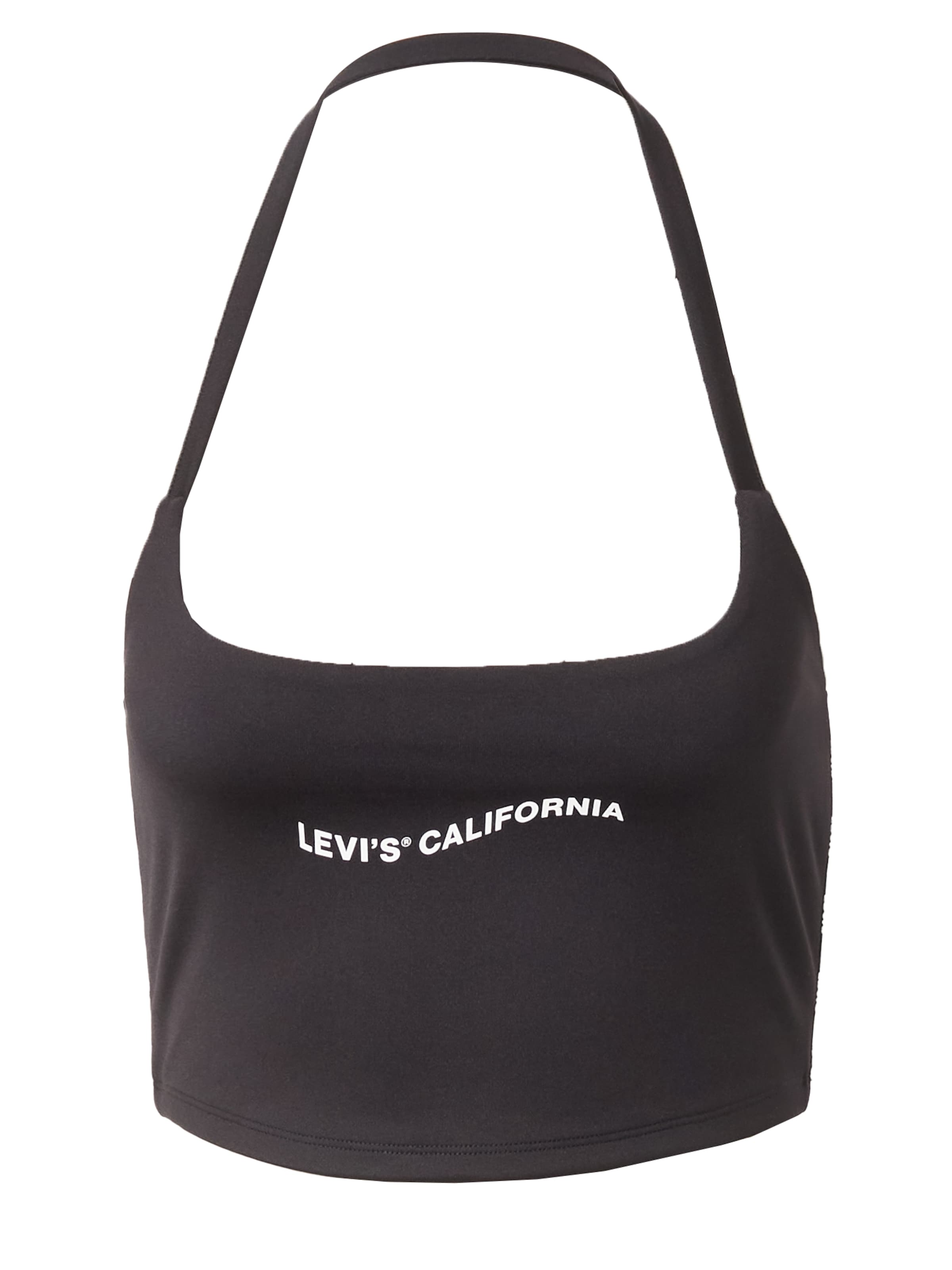 LEVI'S ® - Top 'Graphic 90's Halter Crop' en marrón: frente