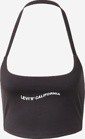 LEVI'S ® Top 'Graphic 90's Halter Crop' in Bruin: voorkant