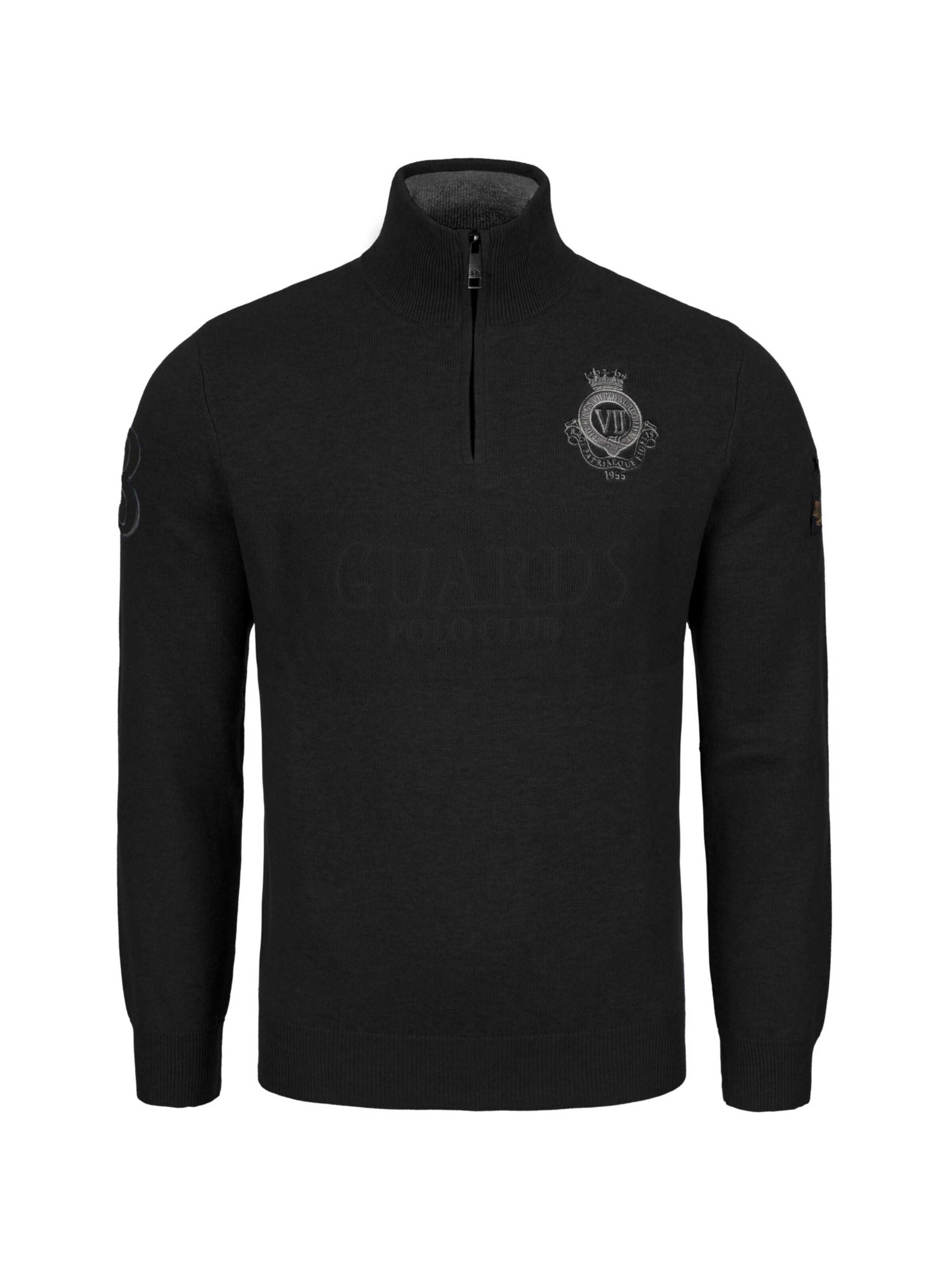 Pullover 'MBSG30' di La Martina in nero: frontale