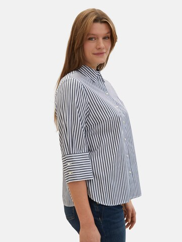 Tom Tailor Women + Bluse in Blau