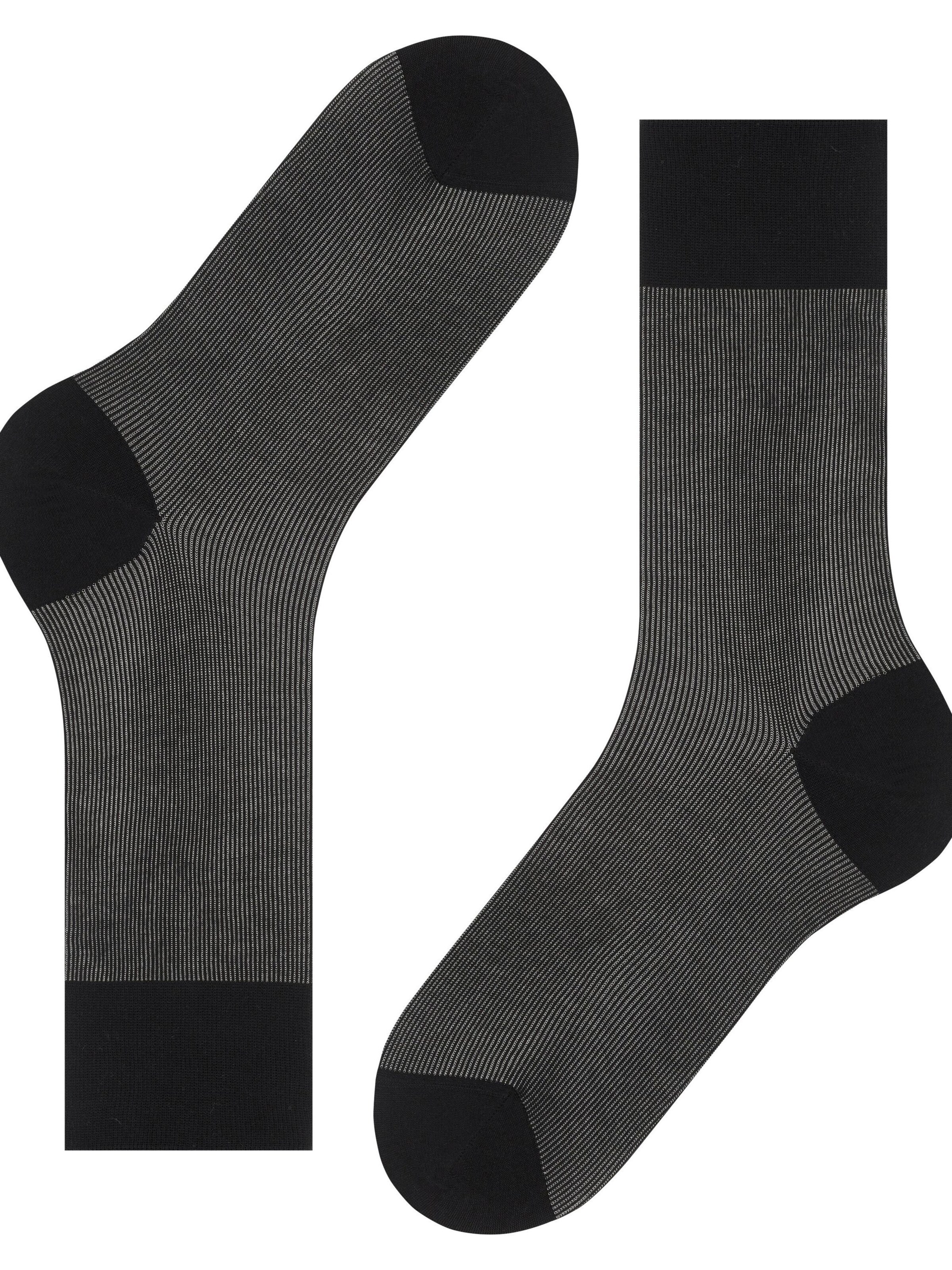 FALKE Socks 'Fine Shadow' in Black