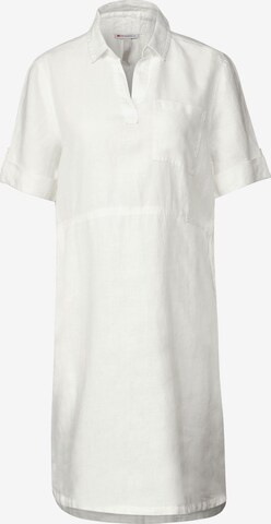 STREET ONE Shirt Dress in White: front
