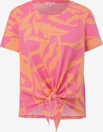 s.Oliver Shirt in Oranje: voorkant