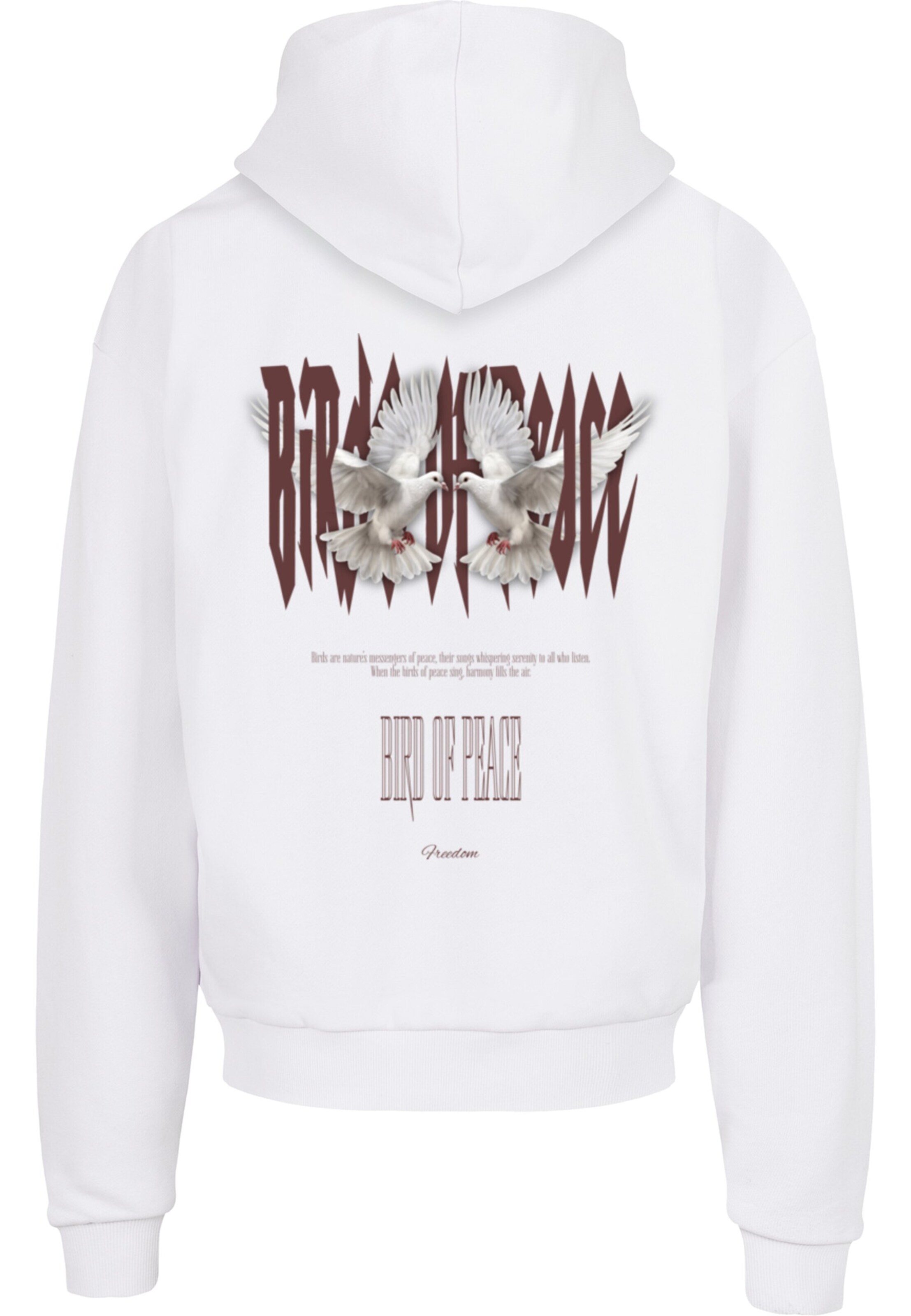 Merchcode Sweatshirt 'Birds Of Peace 2' i hvid