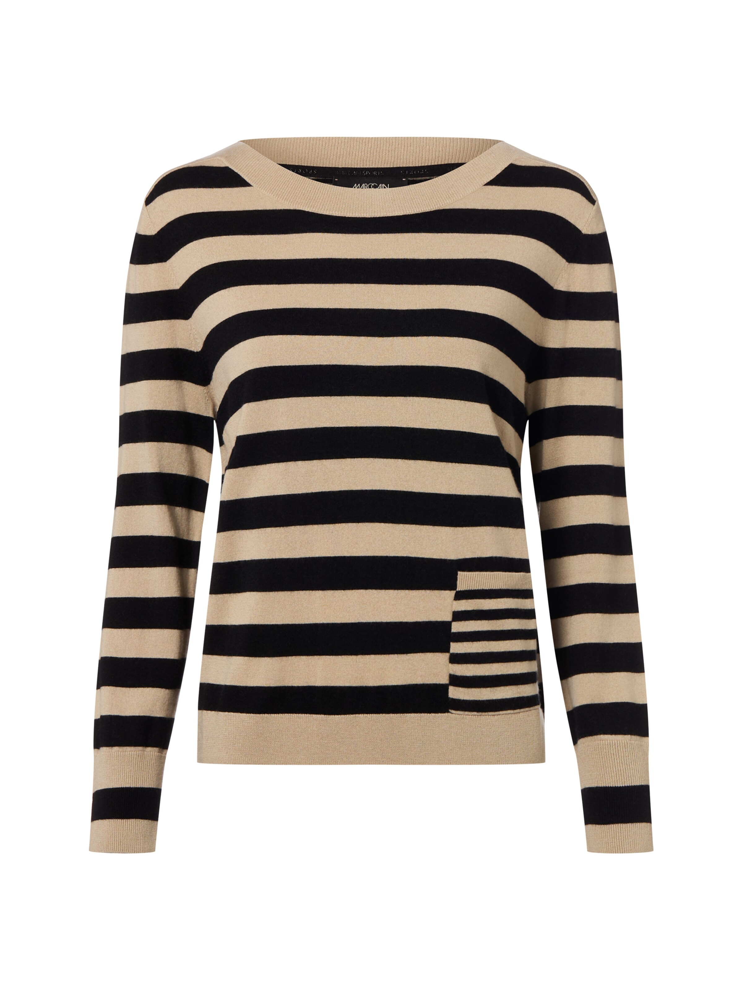 Marc Cain Pull-over en beige / noir, Vue avec produit