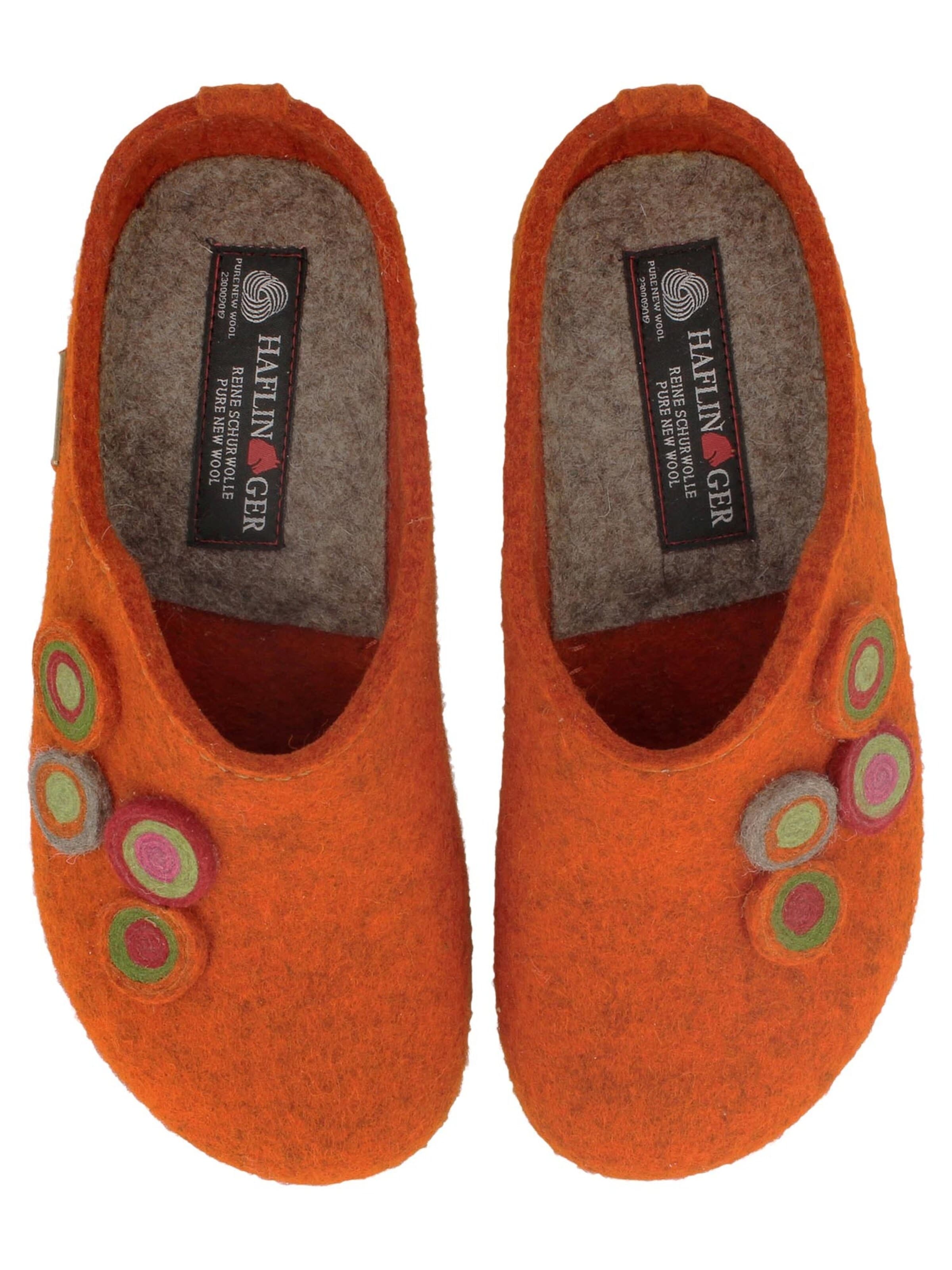 HAFLINGER Clogs 'Grizzly Kanon' in Oranje