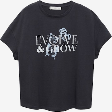 T-shirt 'ILUSTRA' MANGO en gris : devant