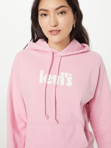 LEVI'S ® Tréning póló 'Graphic Standard Hoodie' - rózsaszín