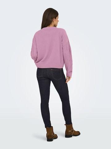 ONLY Pullover 'ONLELLY' in Lila
