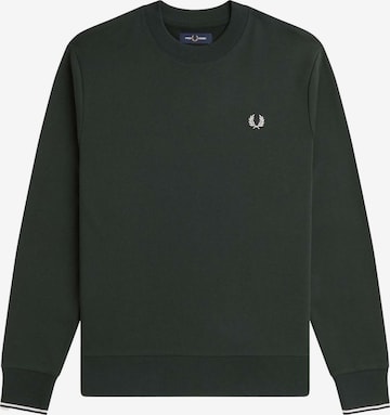 Sweat-shirt Fred Perry en vert : devant