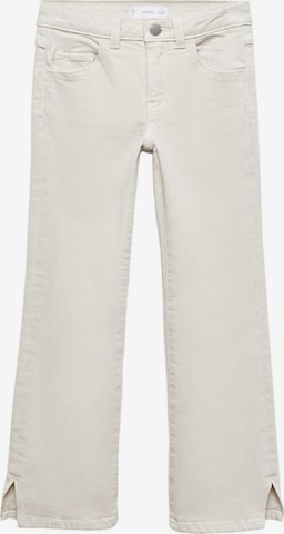 MANGO KIDS Flared Jeans in White: front