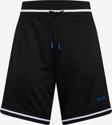 Loosefit Pantalon 'Nocrates' HUGO Blue en noir : devant