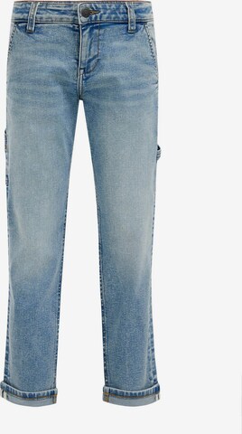 WE Fashion Regular Jeans in Blauw: voorkant