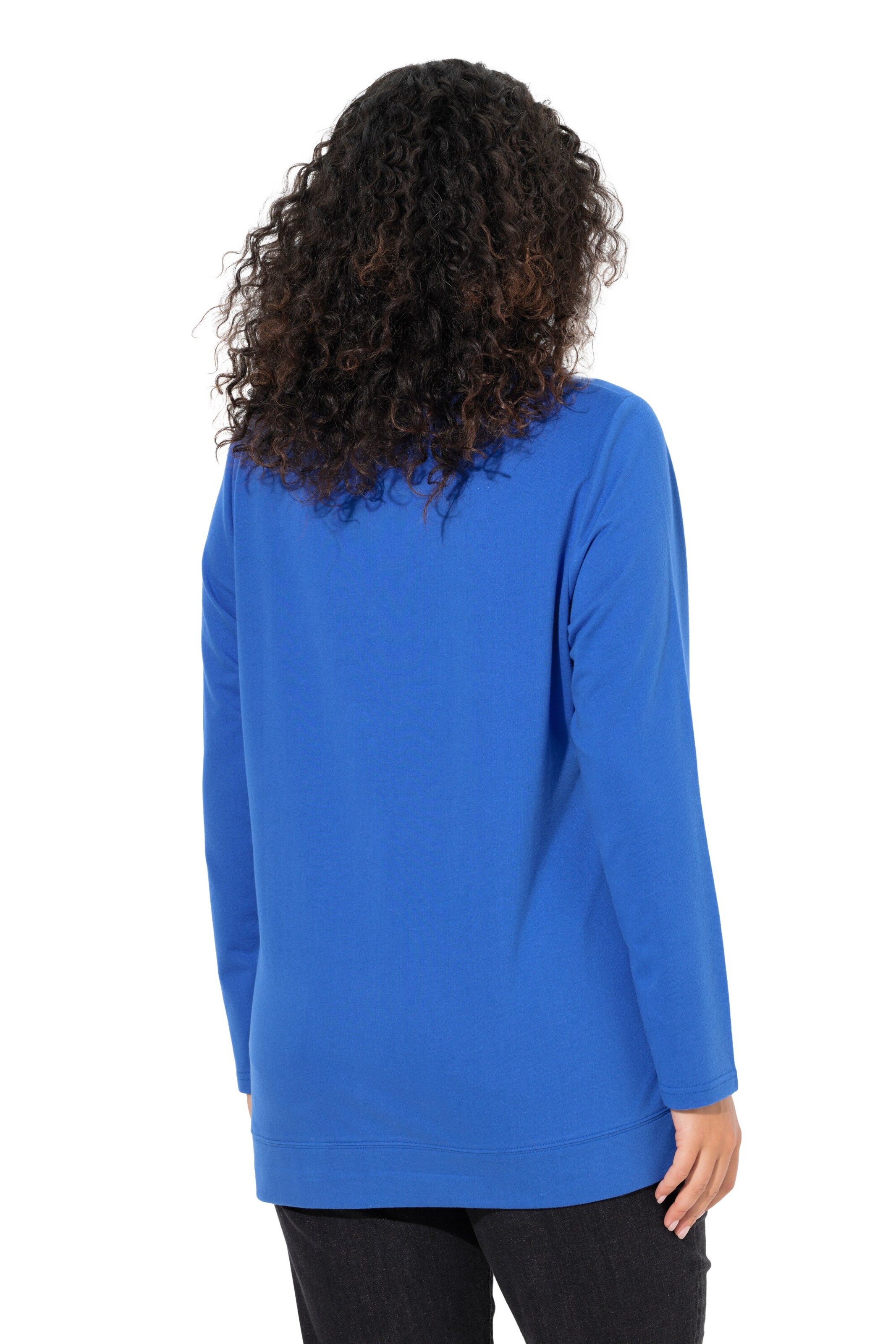 Ulla Popken Sweatshirt in Blauw