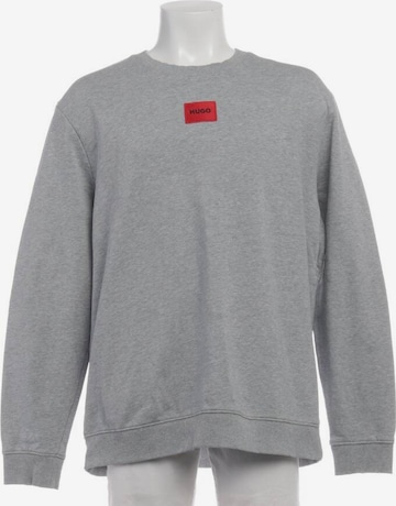 HUGO Red Sweatshirt & Zip-Up Hoodie in XXL in Grey: front