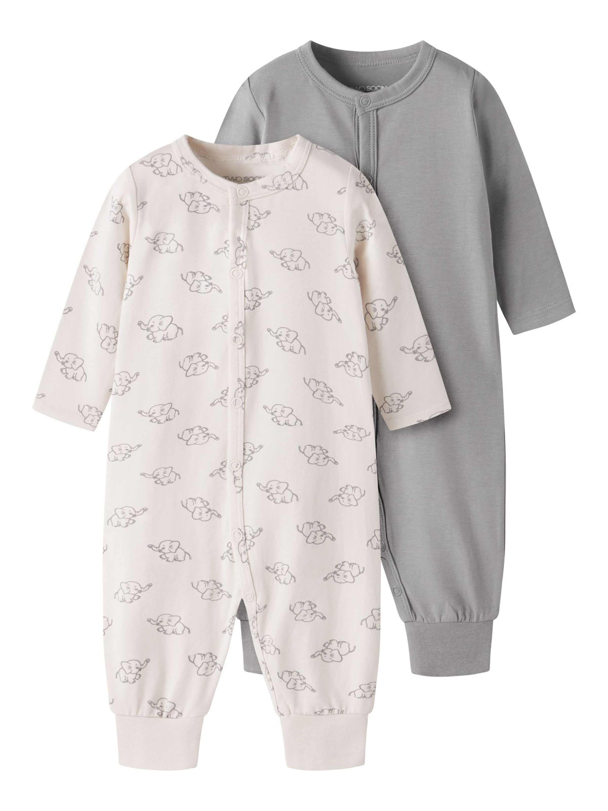 TWO SOON Nattøj i grå: forside