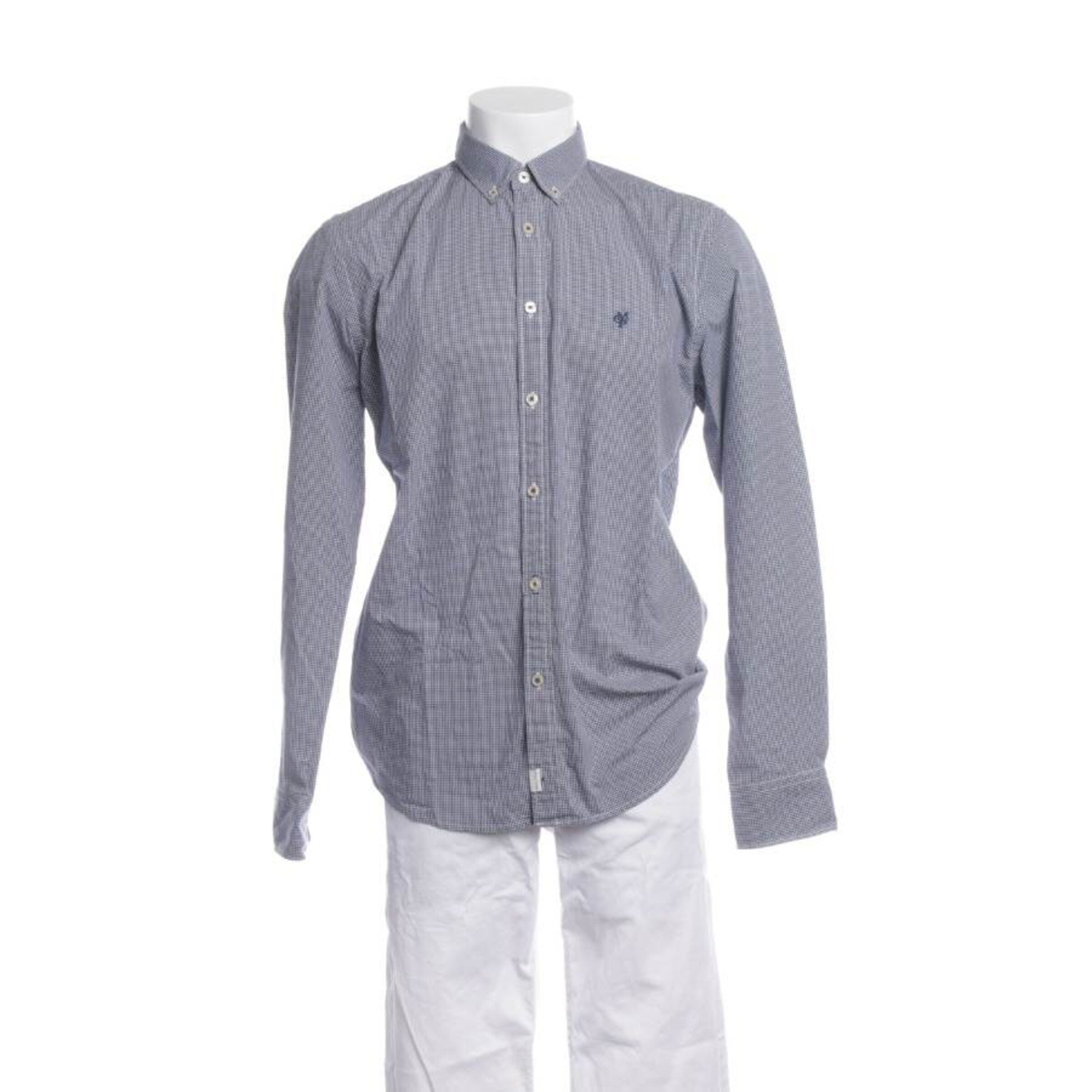 Marc O'Polo Button Up Shirt in M in Blue: front