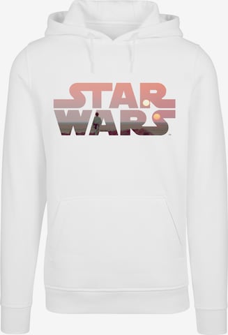 Sweat-shirt 'Star Wars' F4NT4STIC en blanc : devant