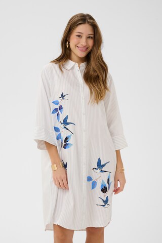 Cream Shirt Dress 'CRSilje' in White: front