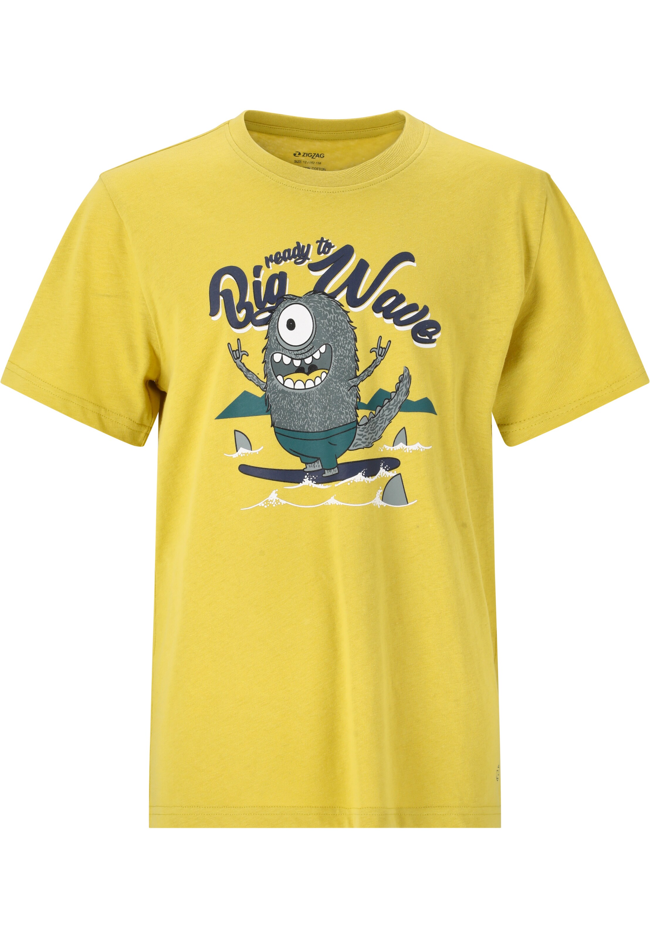 ZigZag Shirt 'Webster' in Yellow: front