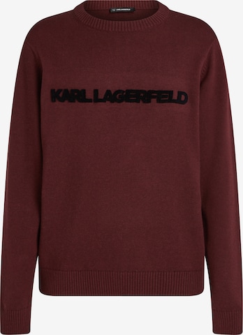 raudona Karl Lagerfeld Megztinis: priekis