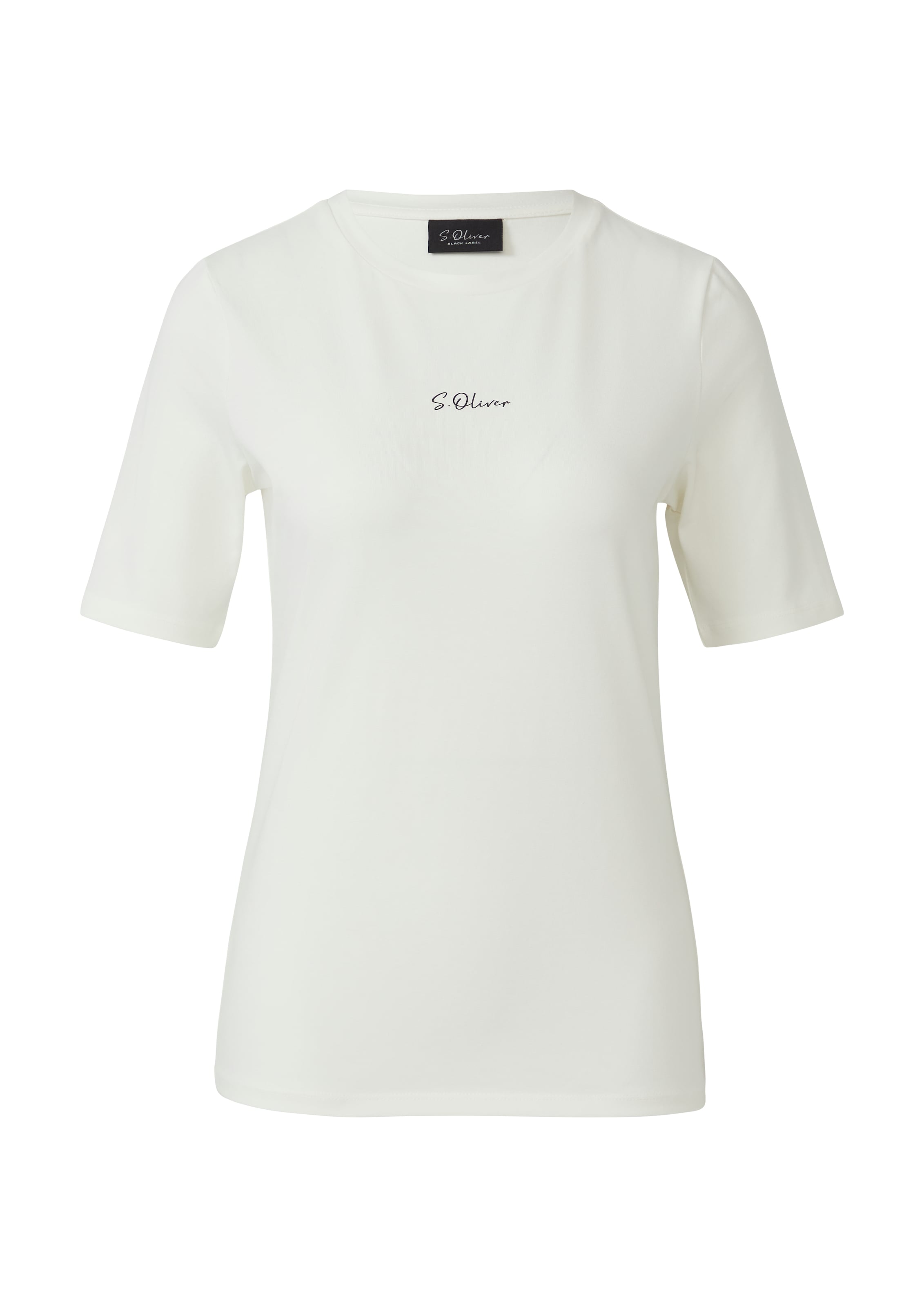 T-shirt s.Oliver BLACK LABEL en beige : devant