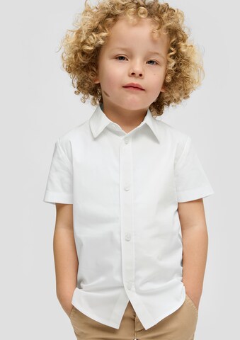 s.Oliver Regular fit Button up shirt in White: front