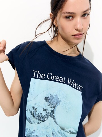 Pull&Bear Shirt in Blauw