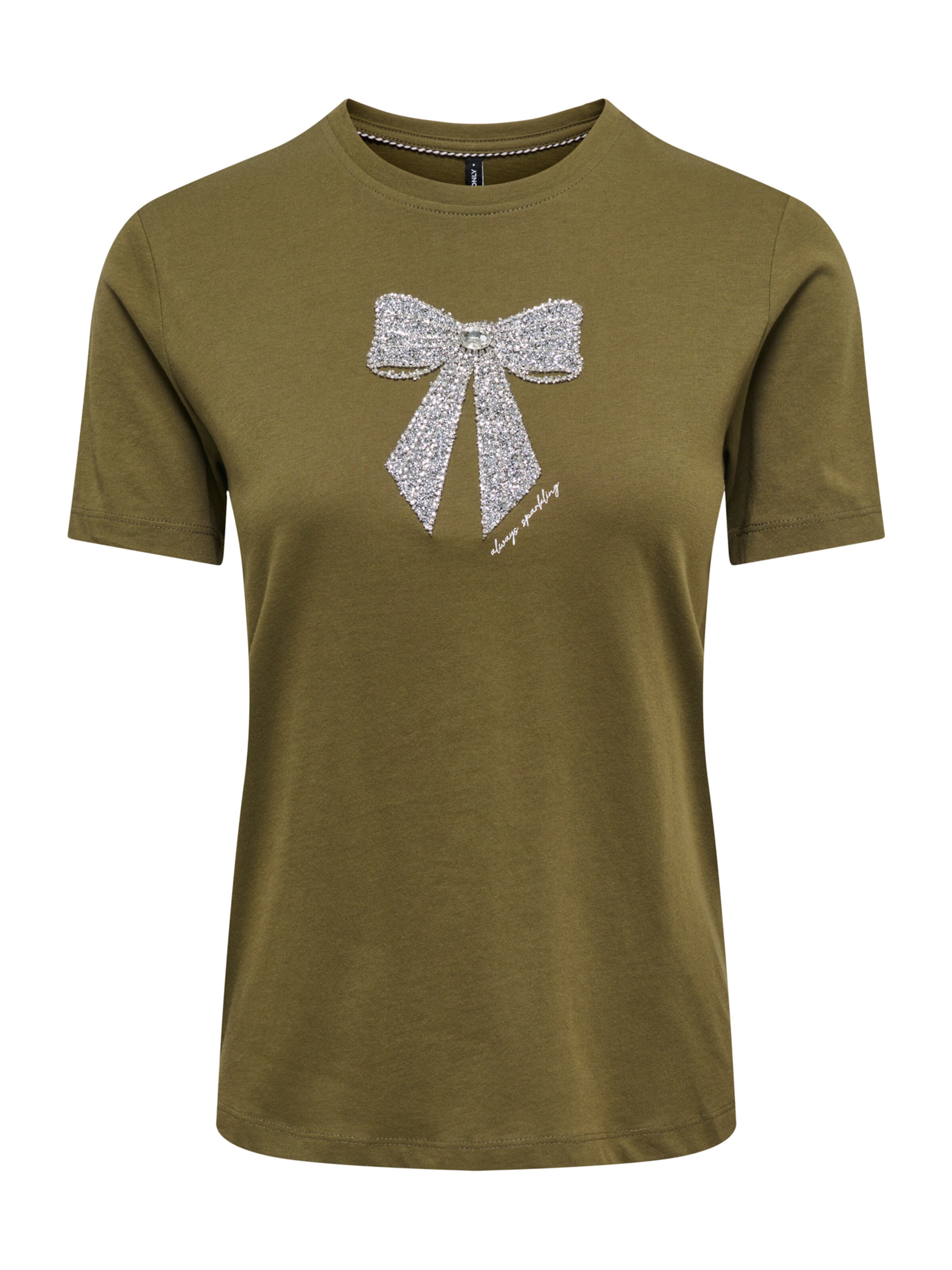 ONLY T-shirt 'ONLKITA' en XS en umbra / argent, Vue avec produit