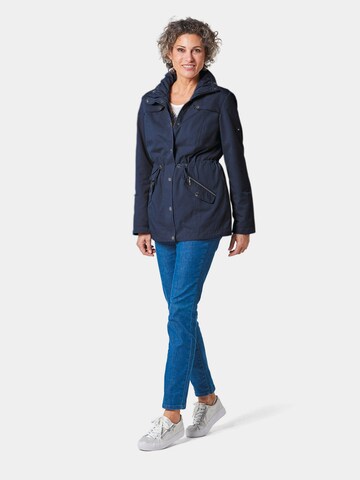 Goldner Jacke in Blau