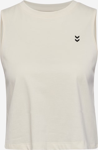Top sportivo 'Hiit' di Hummel in bianco: frontale