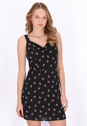 Robe MYMO en noir : devant