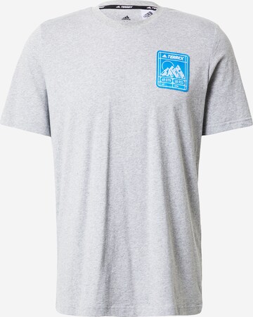 ADIDAS TERREX Funkční tričko – šedá: přední strana