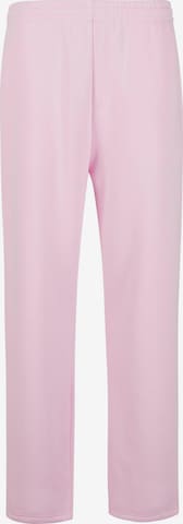 Pantalon 'Fluffy' Urban Classics en rose : devant