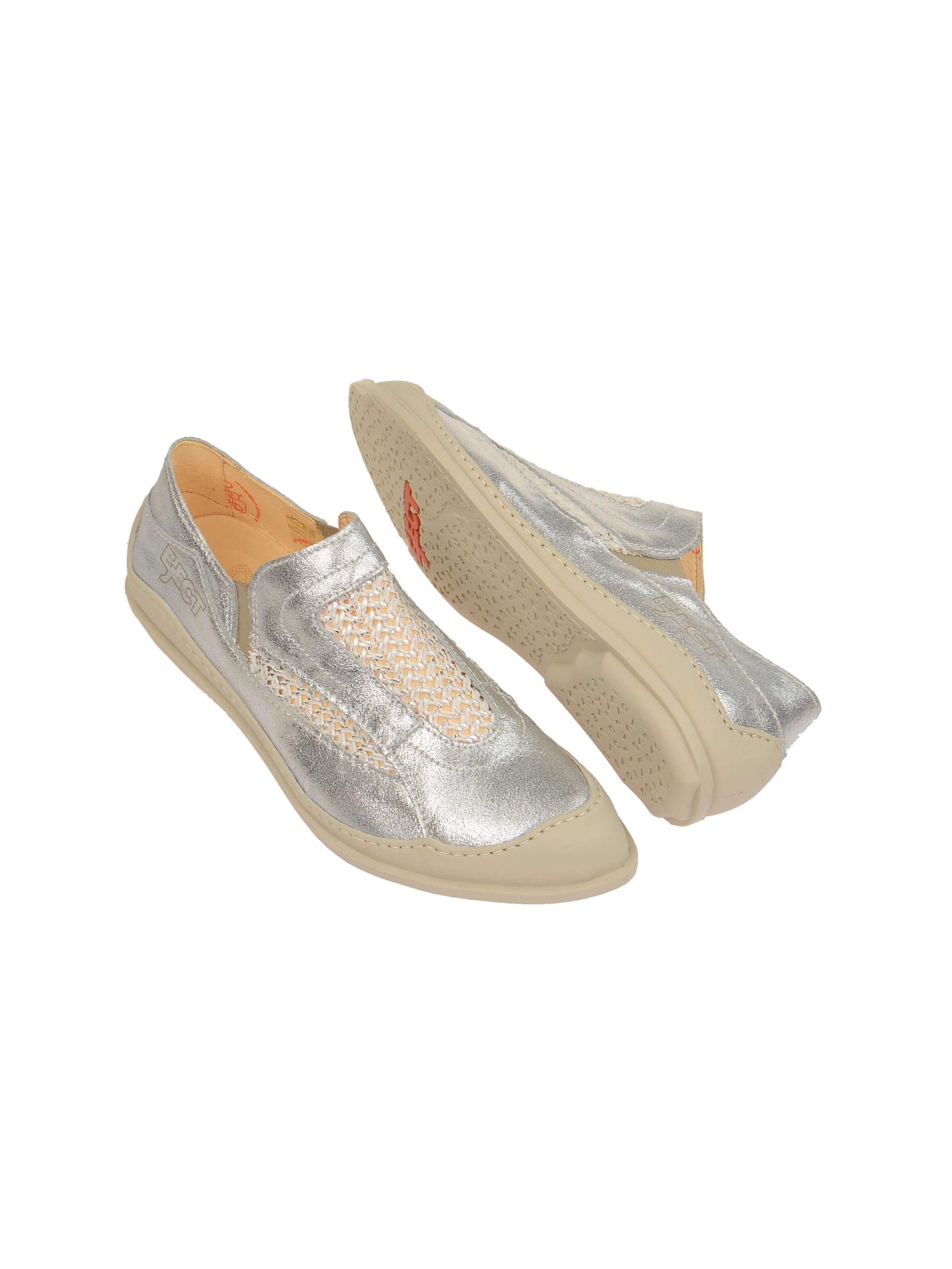 EJECT Classic Flats 'Eject Ciber Schuhe silber grau Slipper' in Grey