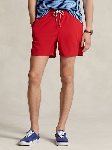 Polo Ralph Lauren Szorty kąpielowe 'TRAVELER' w kolorze czerwony: przód
