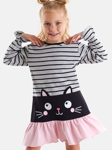 Denokids Jurk 'Black Cat' in Gemengde kleuren: voorkant