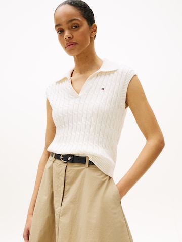 Pull-over TOMMY HILFIGER en blanc : devant