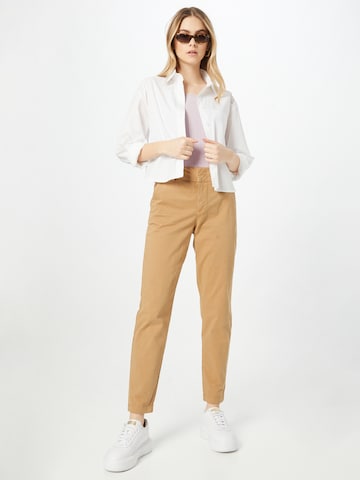 Part Two Slimfit Housut 'Soffys' värissä beige