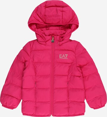 Veste mi-saison EA7 Emporio Armani en rose : devant