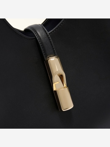 FURLA - Bolso de hombro 'Furla Sac Bandoulière M Goccia Cuir Noir' en negro