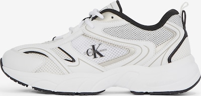 Calvin Klein Jeans Matalavartiset tennarit 'Retro Tennis' värissä musta / hopea / valkoinen, Tuotenäkymä