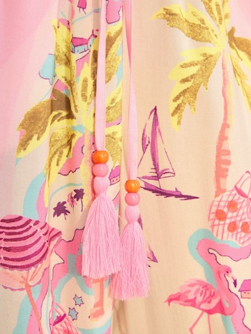 love & roses Wide leg Broek in Roze