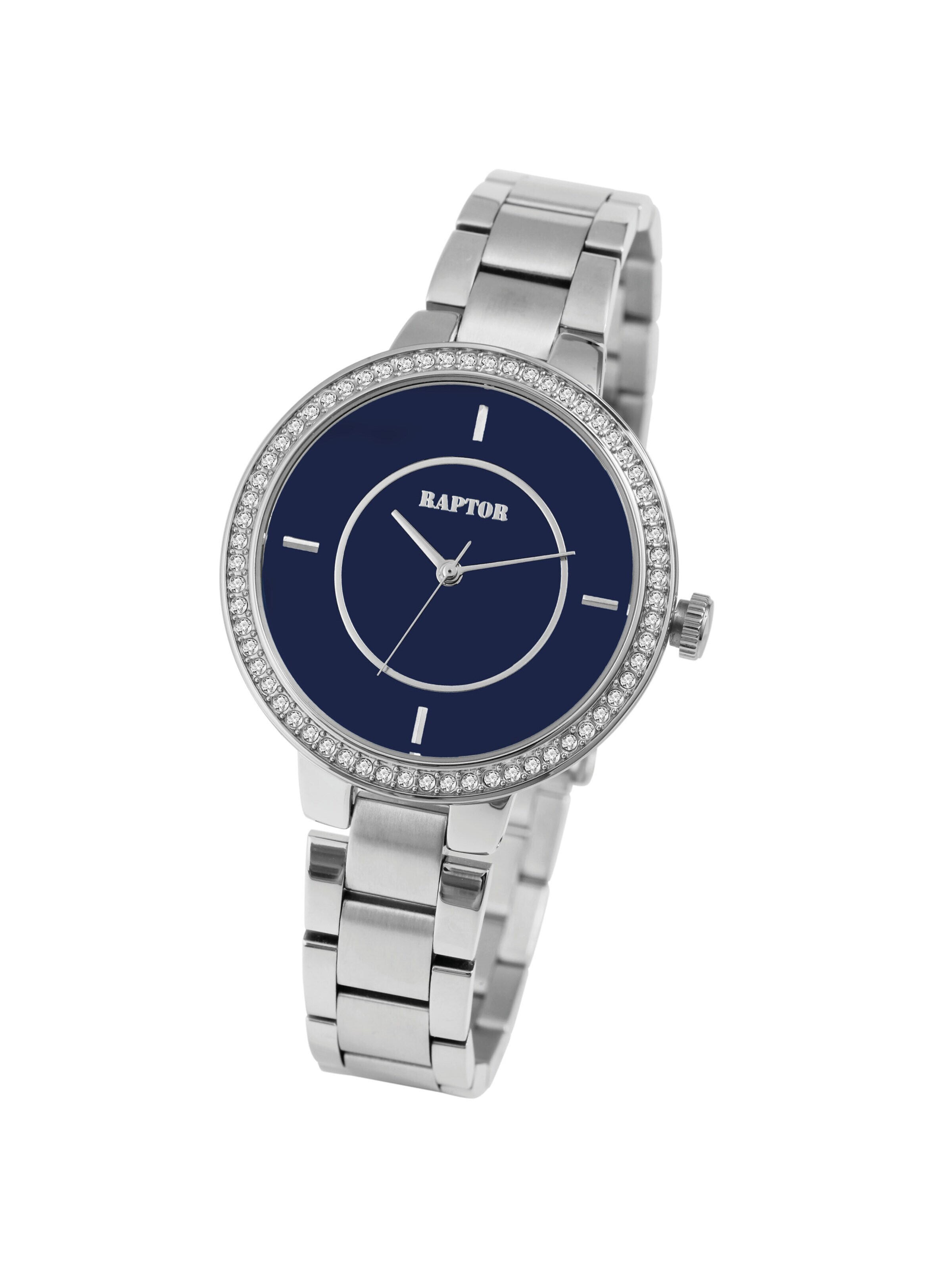 Raptor Analog Watch 'Maurin' in Silver: front
