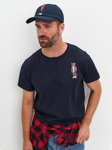 Cappello da baseball 'Country Cat' di Cat e Lolette in blu