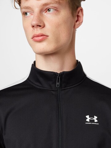 UNDER ARMOUR Αθλητική ζακέτα φούτερ σε μαύρο