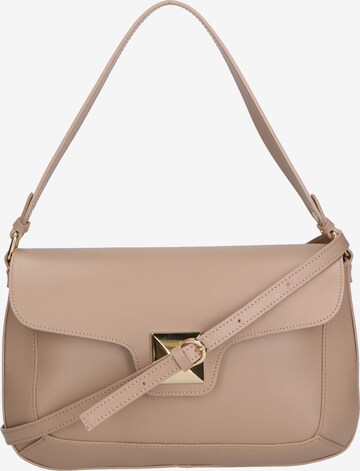 Sac bandoulière Gave Lux en beige : devant