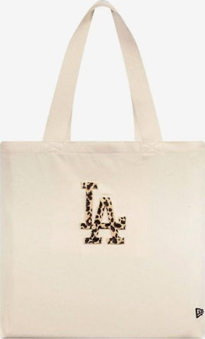 Borsa a spalla 'Animal Infill Canvas Tote Los Angeles Dodgers' di NEW ERA in beige: frontale