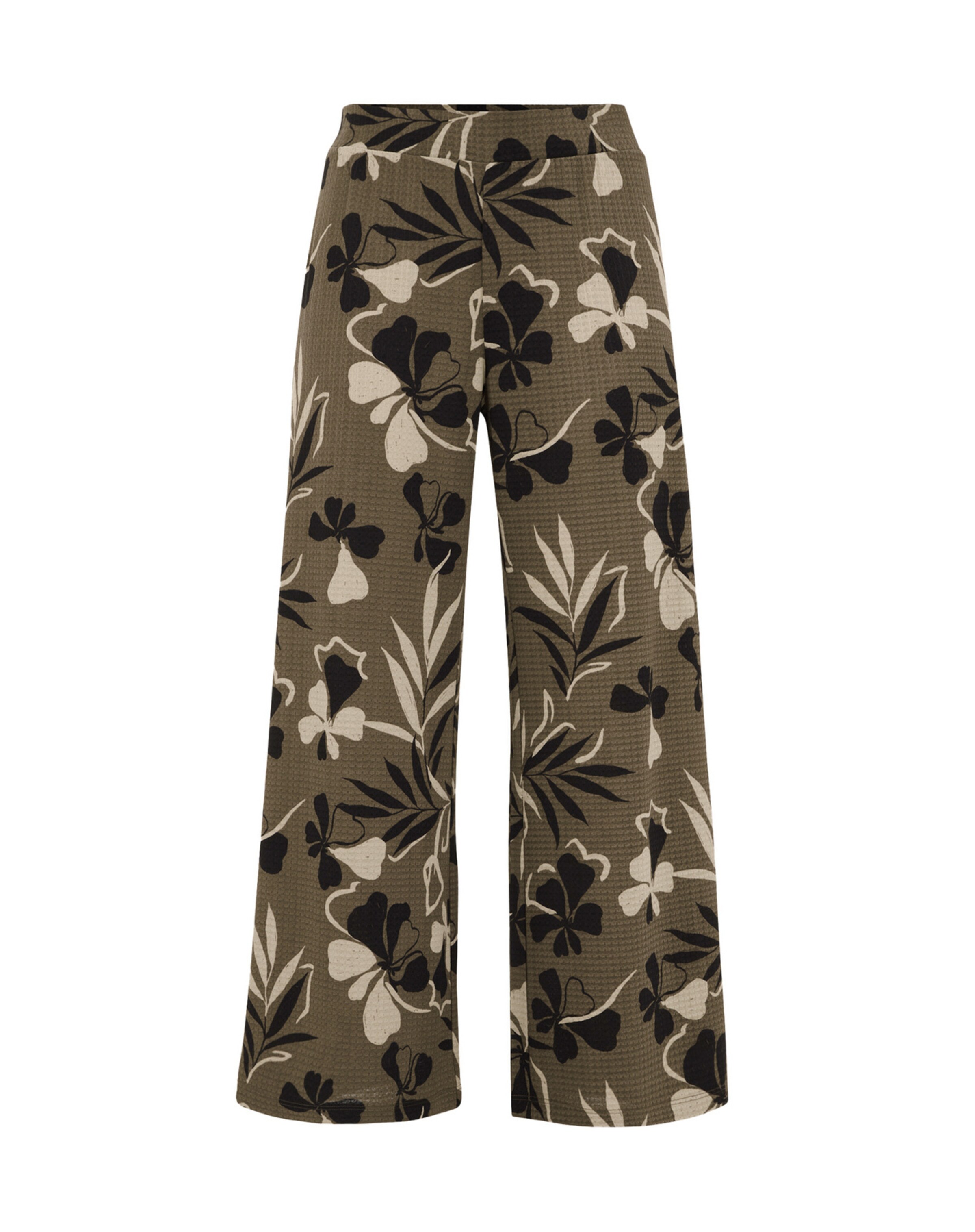 WE Fashion Loosefit Broek in Groen: voorkant